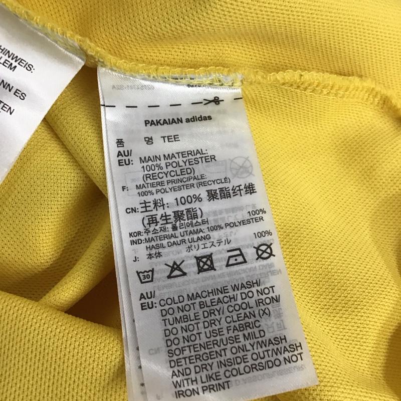 アディダス adidas Tシャツ 半袖 FL4141 フィオルッチ Vネック 天使 S プリント 黄 / イエロー / レディース USED 古着 中古 10121090