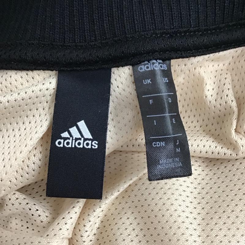 アディダス adidas ジャケット、上着 ジャケット、ブレザー ea0371 ジップアップブルゾン スポーツウェア ジップアップジャケット M ロゴ、文字 黒 / ブラック / X ベージュ / ベージュ / メンズ USED 古着 中古 10122008