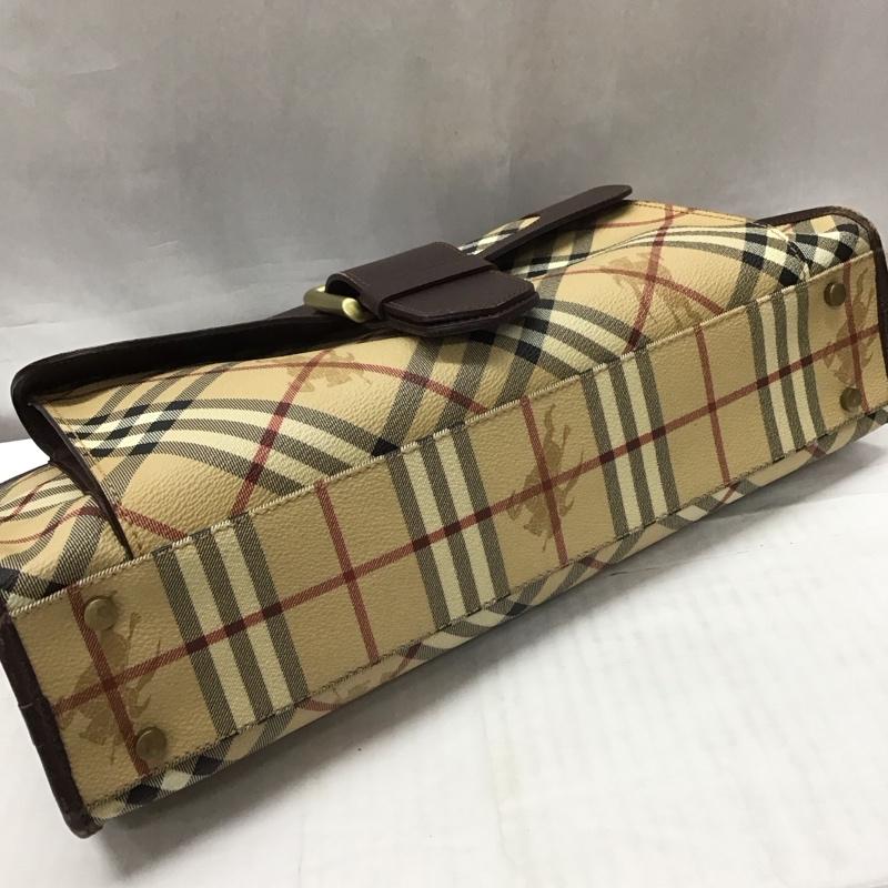 バーバリーロンドン Burberry London ハンドバッグ ハンドバッグ チェック ベージュ / ベージュ / X 茶 / ブラウン / レディース USED 古着 中古 10113042