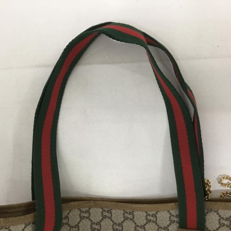 グッチプラス GUCCIPLUS トートバッグ トートバッグ GG ロゴ、文字 ベージュ / ベージュ / レディース USED 古着 中古 10133099