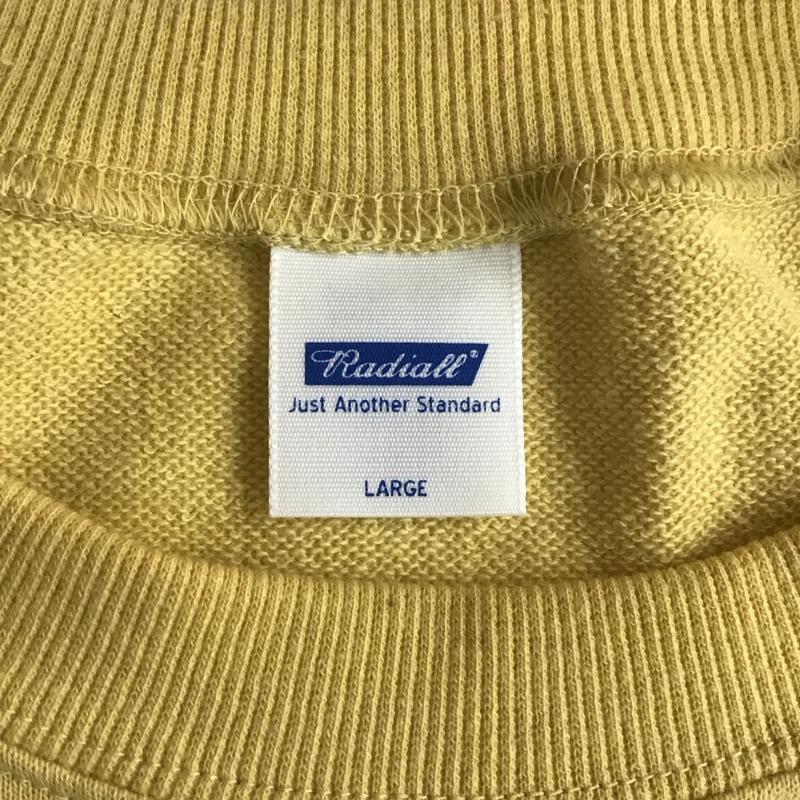 ラディアル RADIALL トレーナー 長袖 RAD-24SS-CUT007 CREWNECKSWEATSHIRTL/S 長袖トレーナー スウェット L ロゴ、文字 マスタード / マスタード / メンズ USED 古着 中古 10107137
