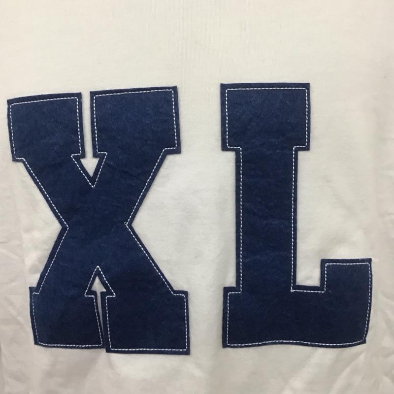 エクストララージ XLARGE Tシャツ 半袖 半袖カットソー プリントTシャツ クルーネックカットソー XL ロゴ、文字 白 / ホワイト / X 青 / ブルー / メンズ USED 古着 中古 10107099