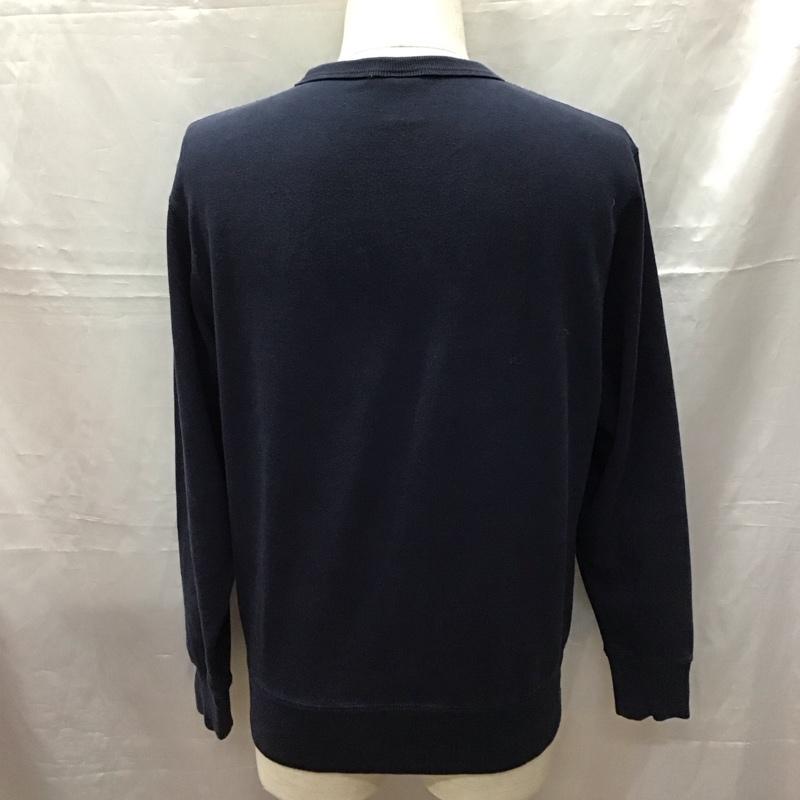 チャンピオン Champion トレーナー 長袖 c3-ls050 トレーナー クルーネックスウェット L ロゴ、文字 紺 / ネイビー /  メンズ USED 古着 中古 10116282