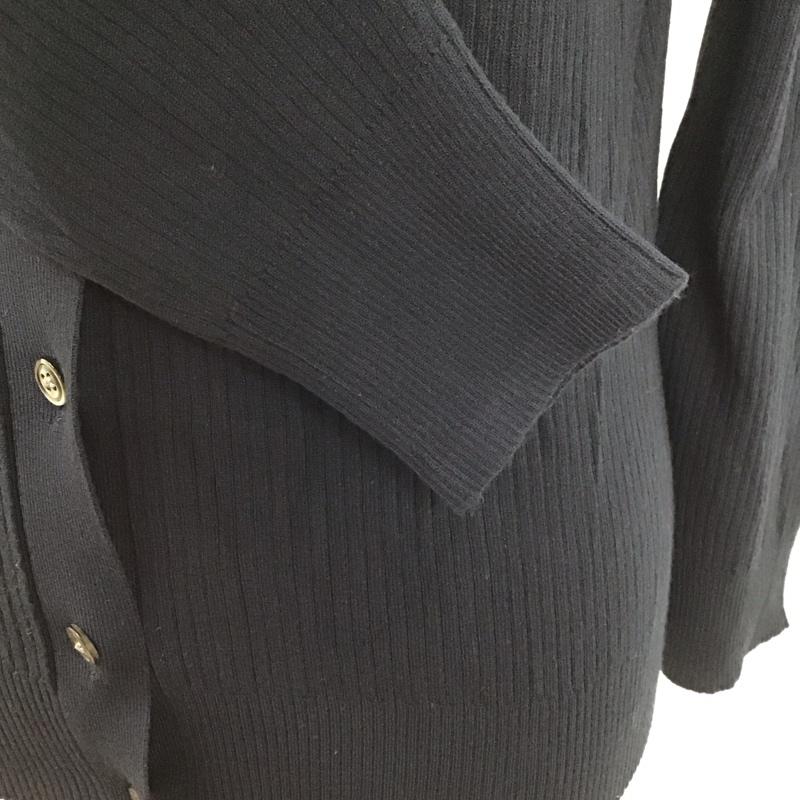 ユナイテッドアローズグリーンレーベルリラクシング UNITED ARROWS green label relaxing カーディガン 長袖 3528-119-0639 長袖カーディガン 長袖カットソー ノーカラージャケット 前開カーディガン FREE 無地 紺 / ネイビー / レディース USED 古着 中古 10122522