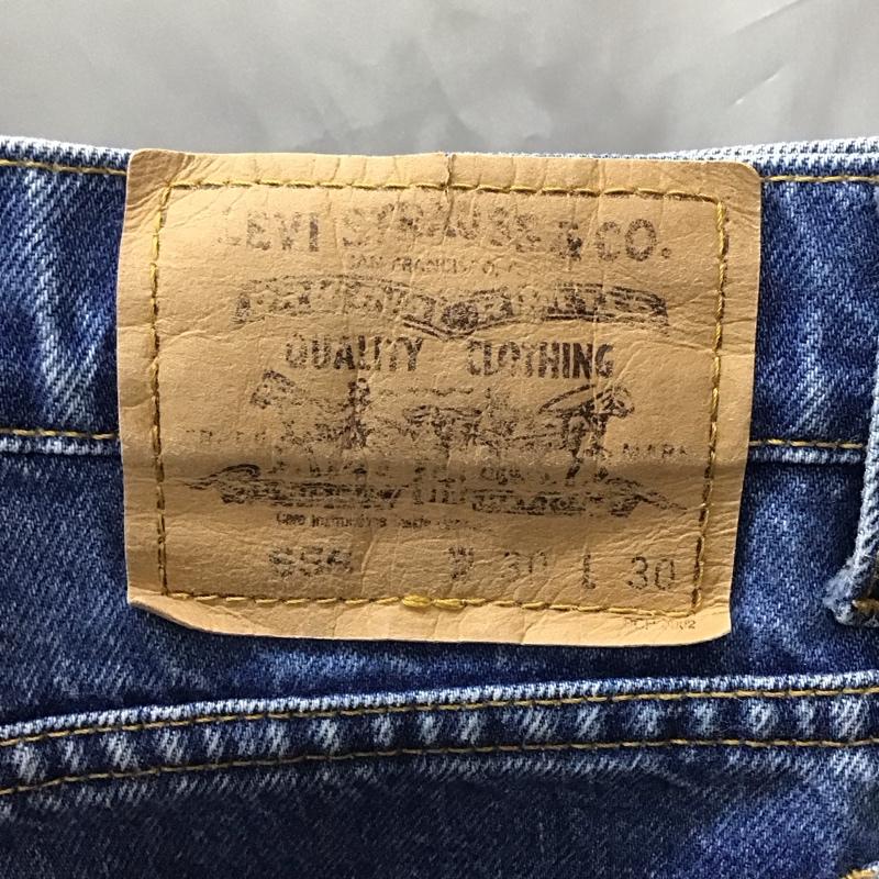 リーバイストラウスアンドコー Levi Strauss & co. パンツ デニム、ジーンズ デニムパンツ ストレートパンツ ワイドパンツ カジュアルパンツ 30インチ 無地 インディゴ / インディゴ /  メンズ USED 古着 中古 10122699
