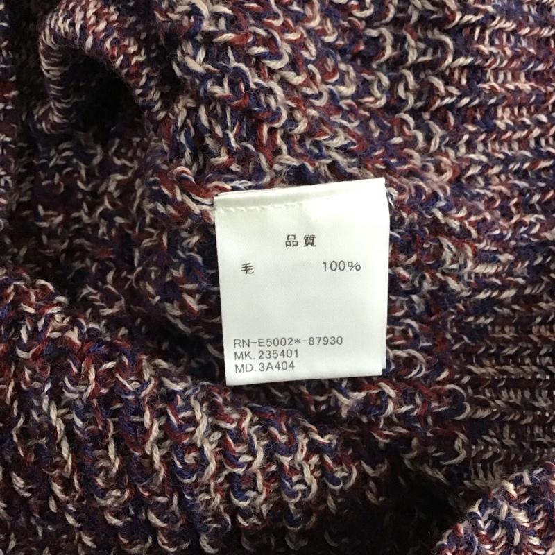 アール・ニューボールド R.NEWBOLD カーディガン 長袖 Vネック ウール XL 無地 マルチカラー / マルチカラー / メンズ USED 古着 中古 10118112