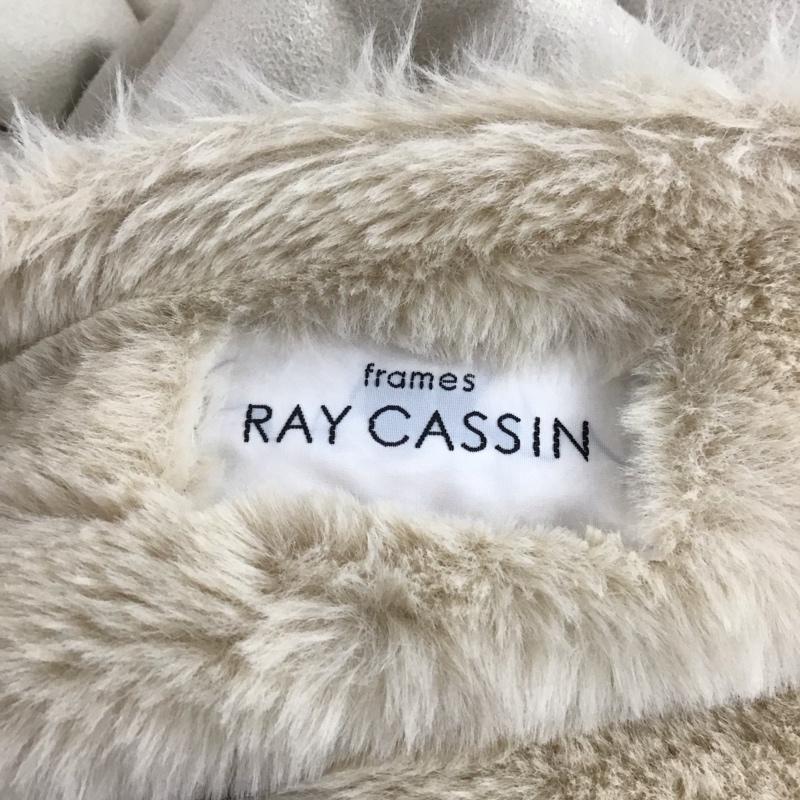 レイカズン Ray Cassin ジャケット、上着 ジャンパー、ブルゾン 598-723990 フェイクファー アウター カジュアルジャケット FREE 無地 オフホワイト / オフホワイト / レディース USED 古着 中古 10109013