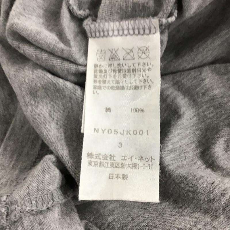 ニャー にゃー Tシャツ 半袖 Ne-net 3 プリント X ロゴ、文字 灰 / グレー / メンズ USED 古着 中古 10133163