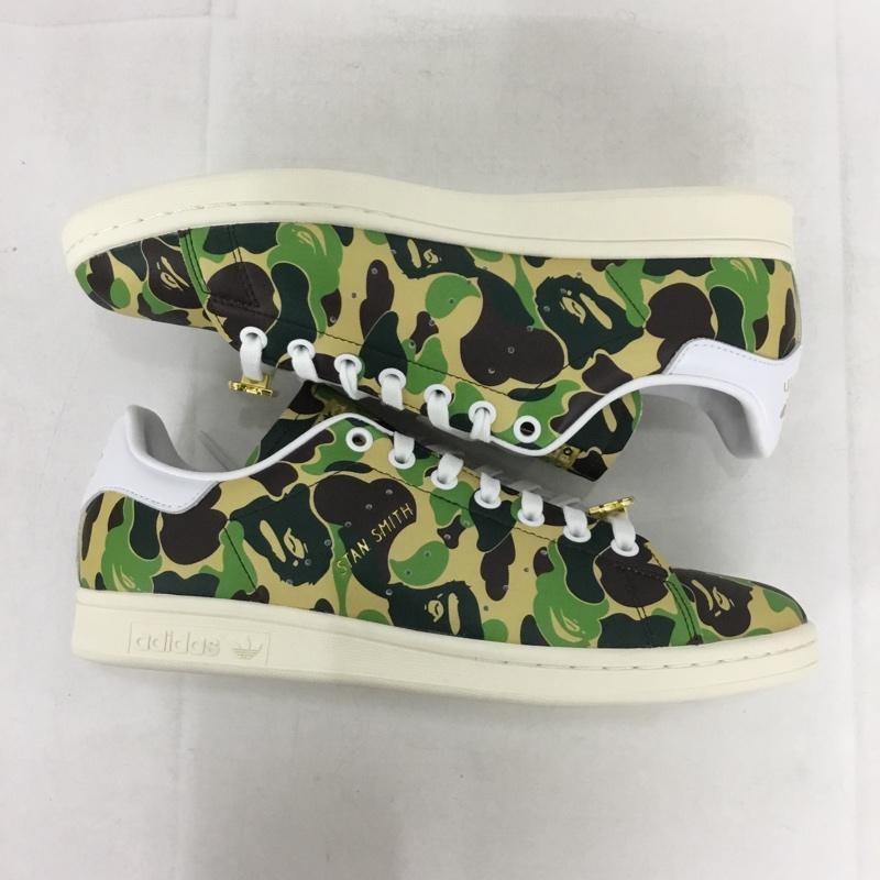 アディダス adidas スニーカー スニーカー IG8949 STAN SMITH BAPE A BATHING APE 30th Anniversary 26.5 箱有 26.5cm カモフラージュ柄・迷彩 マルチカラー / マルチカラー / メンズ USED 古着 中古 10137843