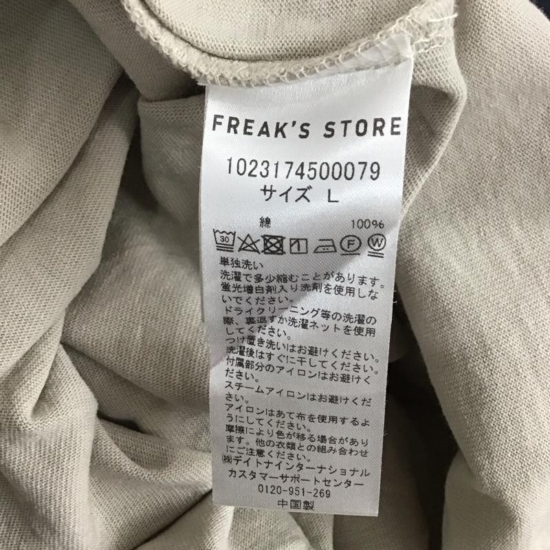 フリークスストア FREAK S STORE カットソー 長袖 長袖カットソー 無地カットソー クルーネック L ロゴ、文字 マルチカラー / マルチカラー / メンズ USED 古着 中古 10127360