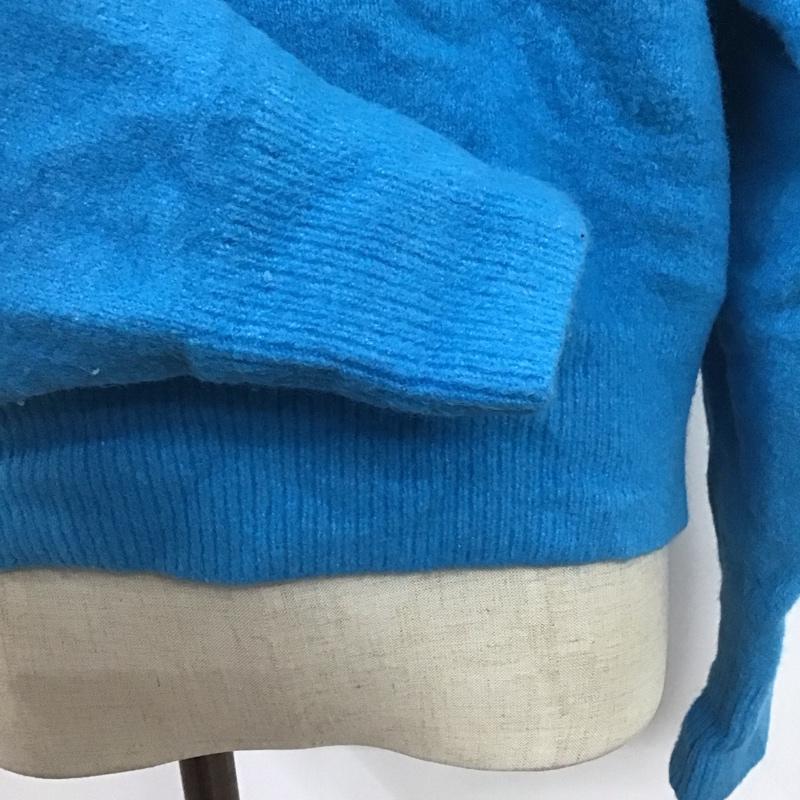 ザラ ZARA ニット、セーター 長袖 2142 216 402 soft knit クルーネック S 無地 青 / ブルー /  レディース USED 古着 中古 10107068