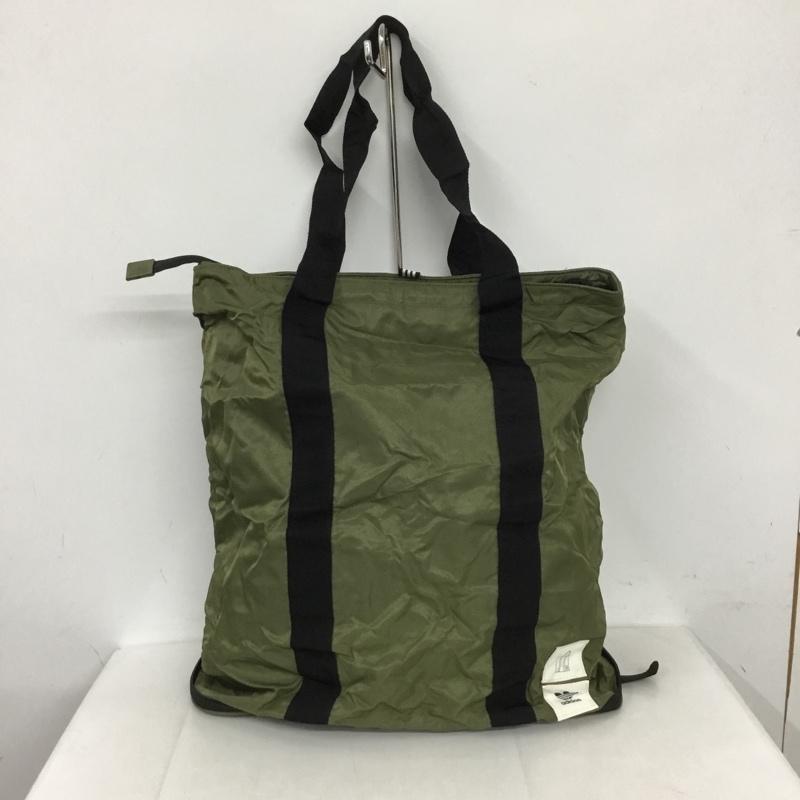 アディダス adidas トートバッグ トートバッグ DV0266 パッカブルトートバッグ 折り畳み ロゴ、文字 カーキ / カーキ / X 黒 / ブラック / メンズ USED 古着 中古 10131071