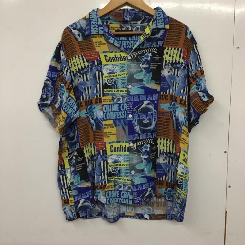アズールバイマウジー AZUL BY MOUSSY シャツ、ブラウス 半袖 251esm30-461e アロハシャツ 半袖シャツ プリントシャツ L プリント マルチカラー / マルチカラー / メンズ USED 古着 中古 10138450