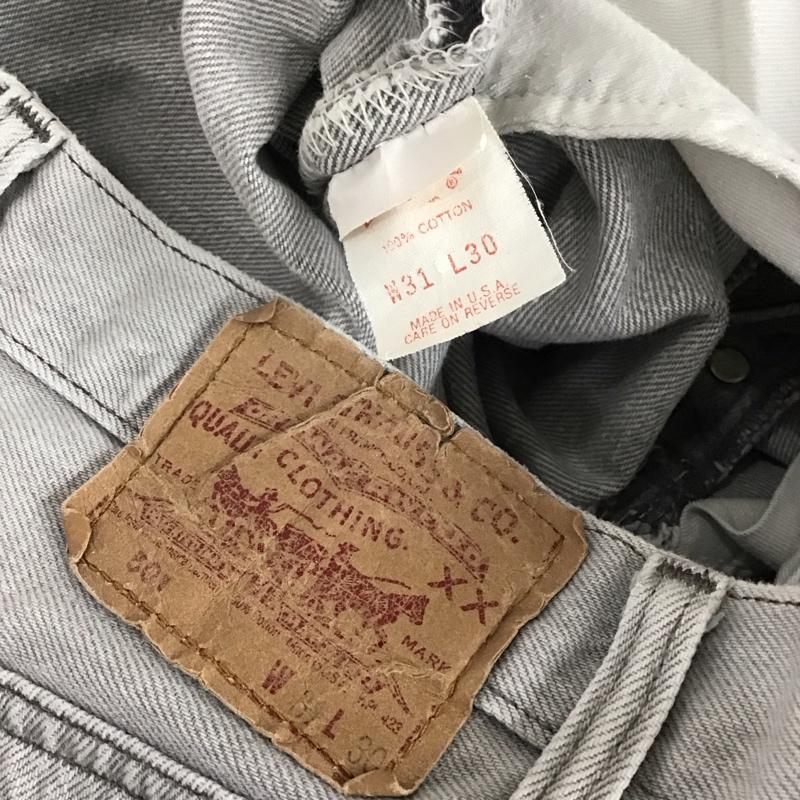 リーバイス Levi s パンツ デニム、ジーンズ デニムパンツ ストレートパンツ スリムパンツ 501 80s 89年 アメリカ製 31インチ 無地 灰 / グレー / メンズ USED 古着 中古 10114694