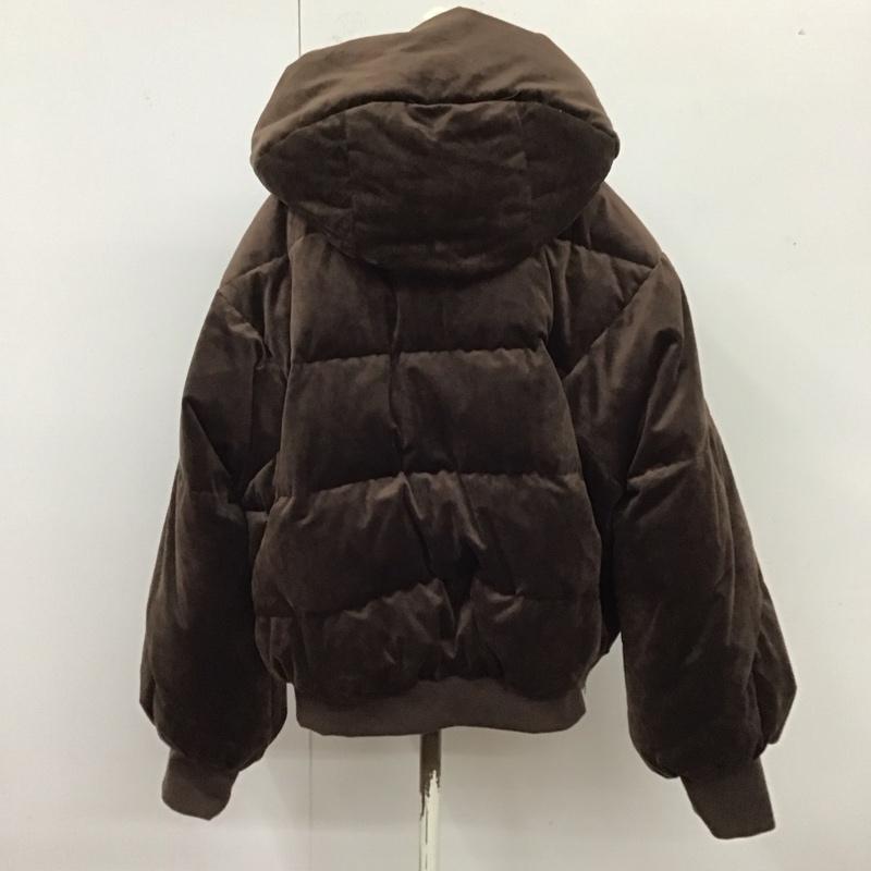 ジーナシス JEANASIS ジャケット、上着 ダウンジャケット js071199ts ダウンジャケット FREE 無地 茶 / ブラウン / レディース USED 古着 中古 10120518