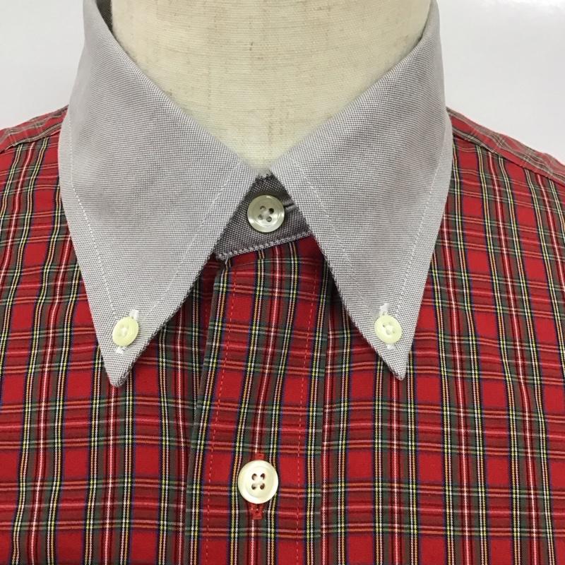 ブルックスブラザーズ BROOKS BROTHERS シャツ、ブラウス 長袖 長袖シャツ カラーシャツ ポケットシャツ 長袖カットソー チェックシャツ M チェック マルチカラー / マルチカラー /  メンズ USED 古着 中古 10112784