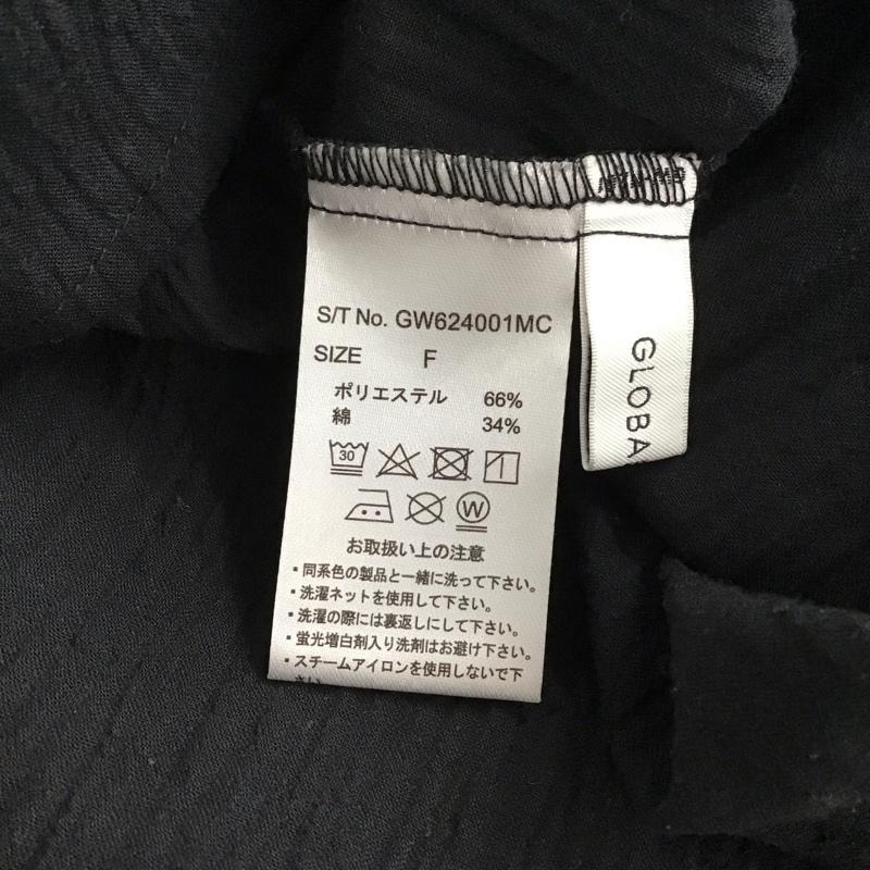 グローバルワーク GLOBAL WORK シャツ、ブラウス 半袖 FREE 無地 黒 / ブラック / レディース USED 古着 中古 10130195