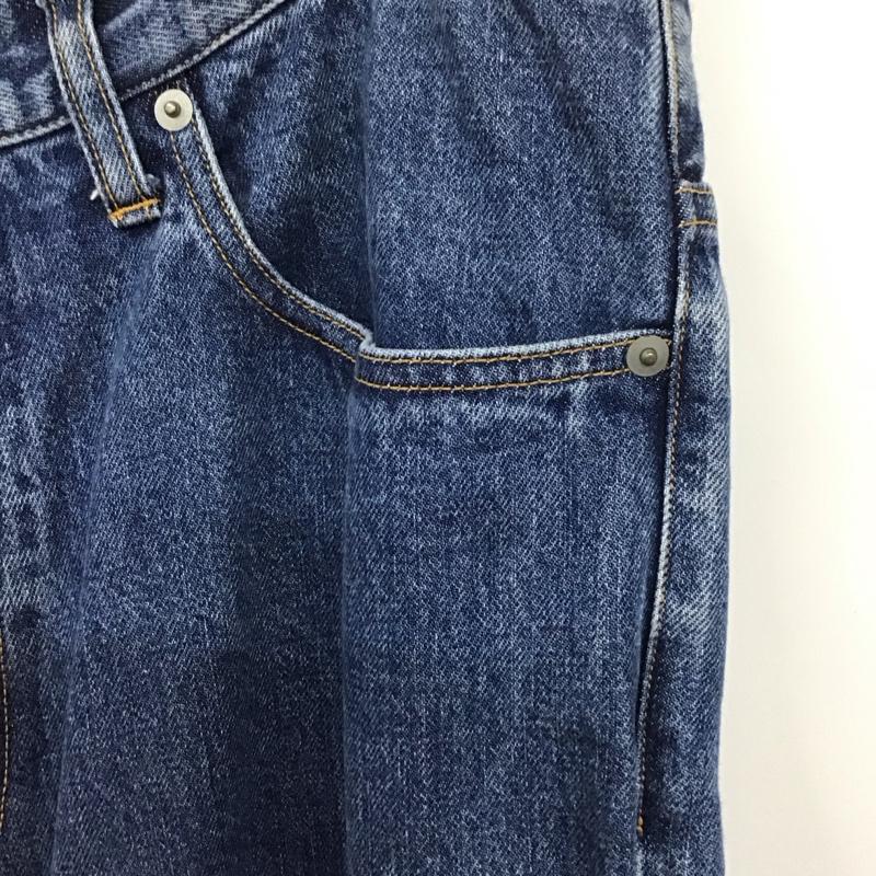 ユアセルフ urself パンツ デニム、ジーンズ デニムパンツ ワイドパンツ カジュアルパンツ 33インチ 無地 インディゴ / インディゴ / メンズ USED 古着 中古 10132400