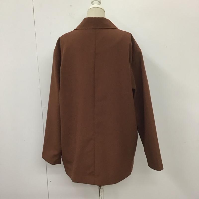 ローリーズファーム LOWRYS FARM ジャケット、上着 ジャケット、ブレザー FREE 無地 茶 / ブラウン / レディース USED 古着 中古 10110284