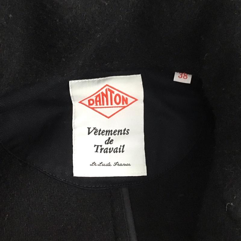 ダントン Danton コート コート一般 18a-sl-001 38 無地 黒 / ブラック / レディース USED 古着 中古 10121542