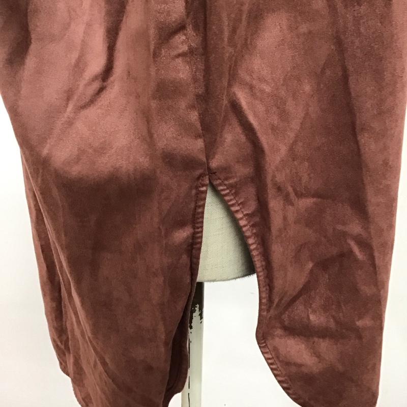 ムルーア MURUA シャツ、ブラウス 長袖 012150400101 ノーカラーチンツシャツ FREE 無地 茶 / ブラウン / レディース USED 古着 中古 10120275