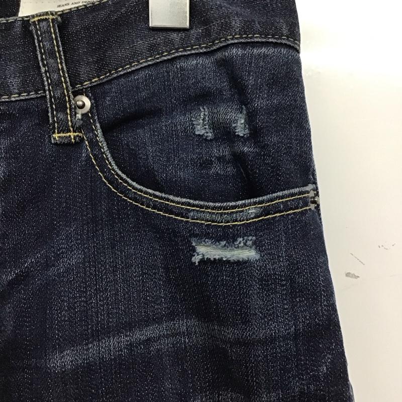 アーバンリサーチ URBAN RESEARCH パンツ デニム、ジーンズ デニムパンツ スリムパンツ カジュアルパンツ ストレッチパンツ 36 ダメージ加工 インディゴ / インディゴ / メンズ USED 古着 中古 10133368