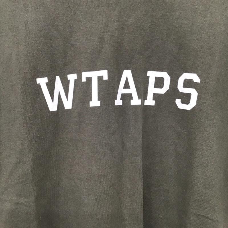 ダブルタップス WTAPS Tシャツ 半袖 半袖カットソー プリントTシャツ クルーネックカットソー XL ロゴ、文字 カーキ / カーキ / メンズ USED 古着 中古 10137029