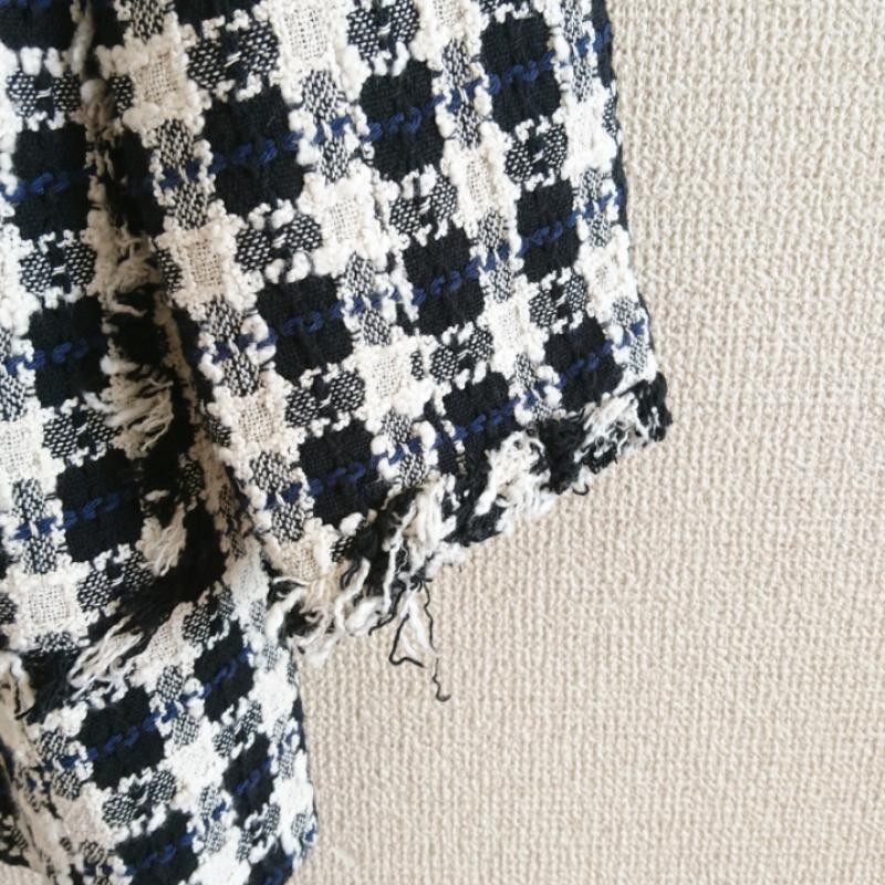 ザラベーシック ZARA BASIC コート コート一般 L チェック 白 / ホワイト / X 黒 / ブラック / X 青 / ブルー / レディース USED 古着 中古 10011644