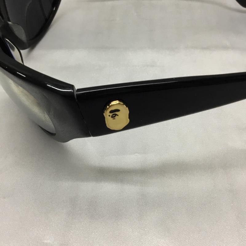 アベイシングエイプ A BATHING APE めがね・サングラス サングラス ミラーレンズ ワンポイント 黒 / ブラック / メンズ USED 古着 中古 10109148