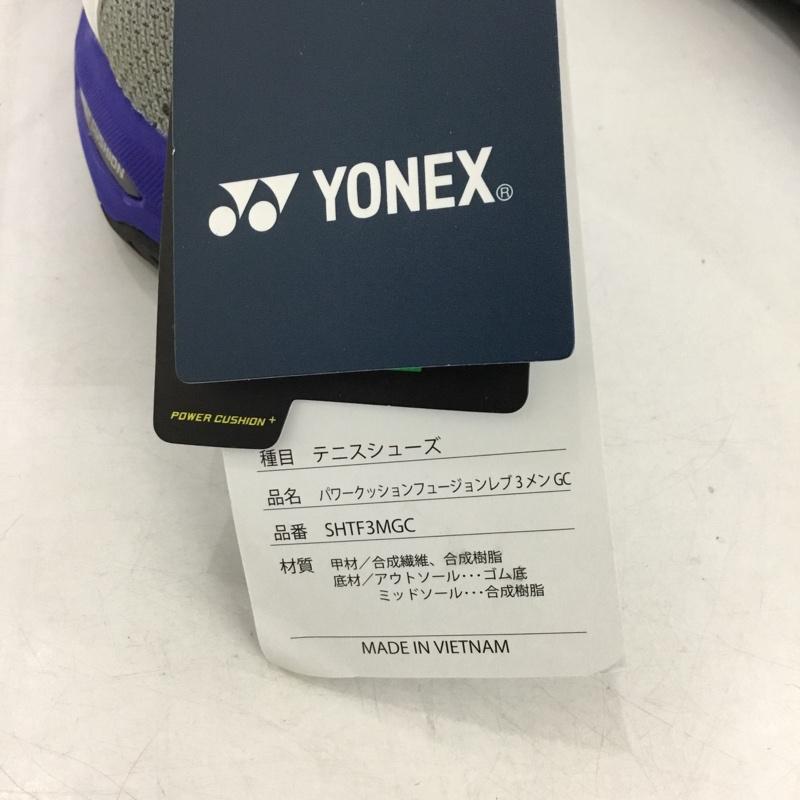 ヨネックス YONEX スニーカー スニーカー SHTF3MGC パワークッションフュージョンレブ3メンGC テニスシューズ 箱有 25.5cm 25.5cm ロゴ、文字 白 / ホワイト / X 青 / ブルー / X 灰 / グレー / メンズ USED 古着 中古 10147960