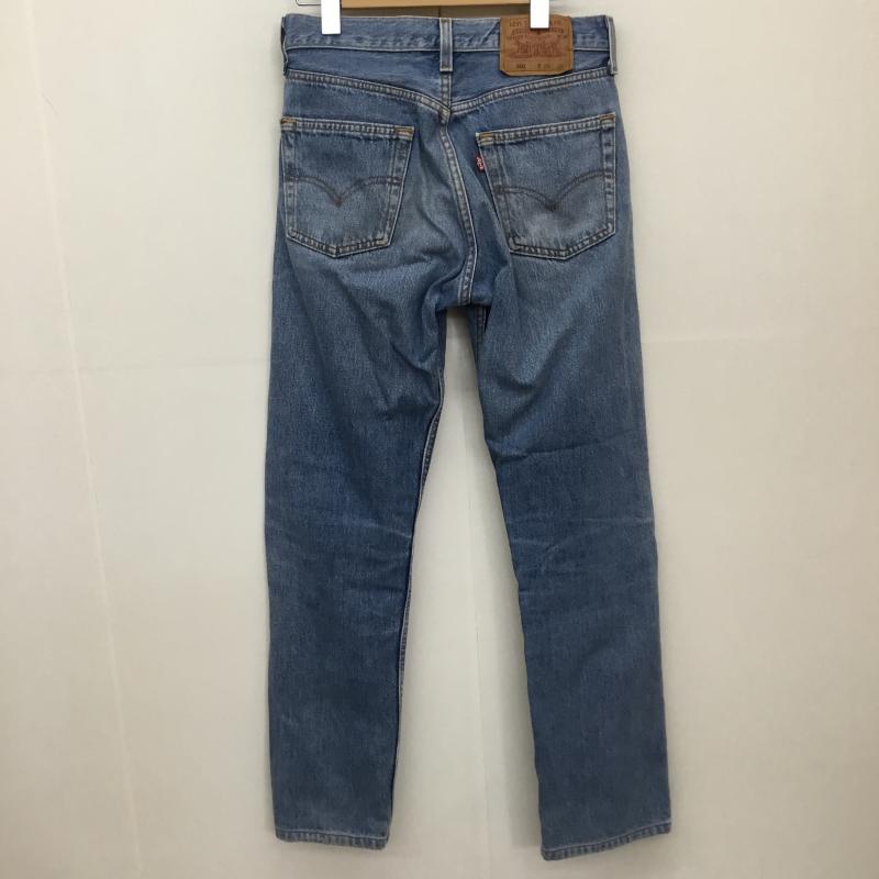 リーバイス Levi s パンツ デニム、ジーンズ USA製 28インチ 無地 青 / ブルー / レディース USED 古着 中古 10137539