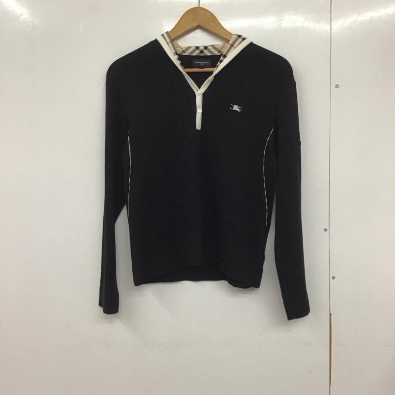 バーバリーゴルフ BURBERRY GOLF カットソー 長袖 L 無地 黒 / ブラック / レディース USED 古着 中古 10133403