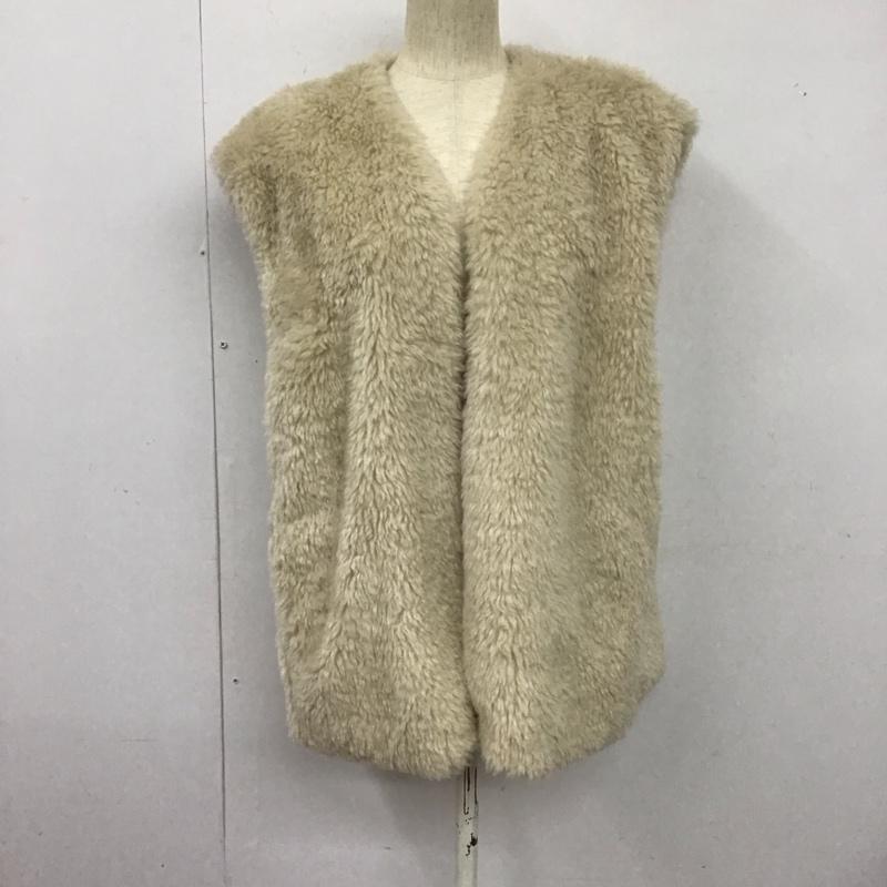 ローリーズファーム LOWRYS FARM ベスト ベスト FREE 無地 ベージュ / ベージュ / レディース USED 古着 中古 10126647