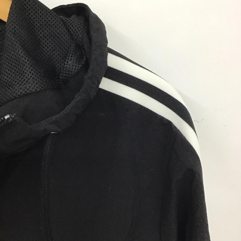 アディダスオリジナルス adidas originals ジャケット、上着 ジャケット、ブレザー br6984 3 StripesWindbreaker ジャケット パーカー ジップアップジャケット L ロゴ、文字 黒 / ブラック / メンズ USED 古着 中古 10137662