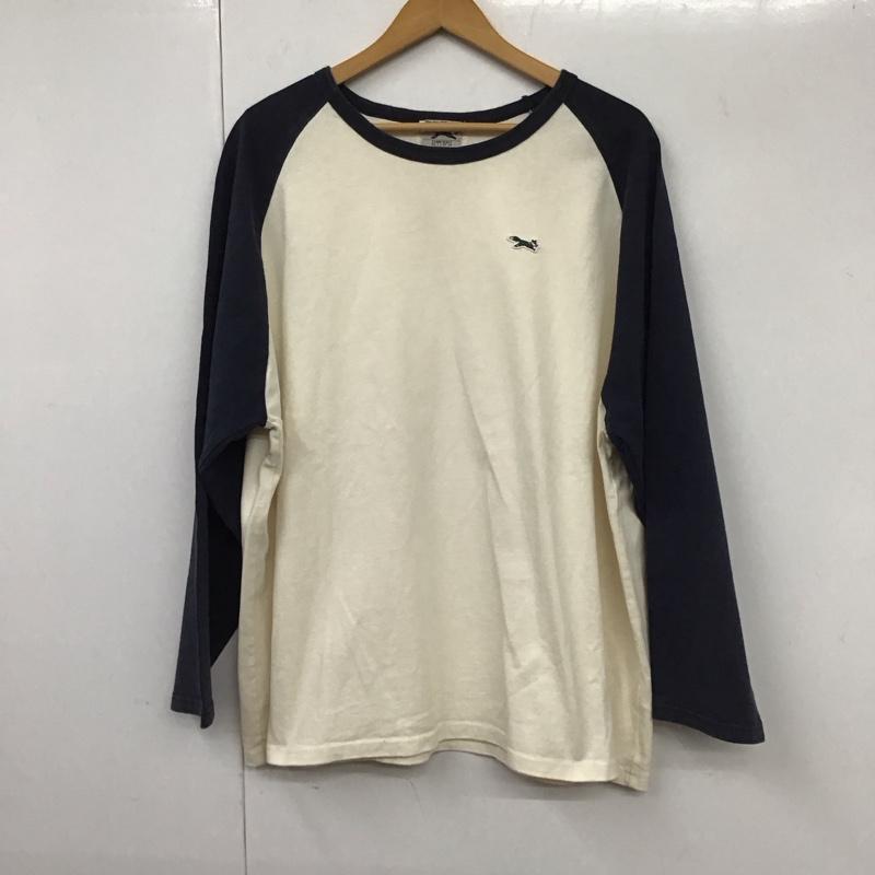 フリークスストア FREAK S STORE カットソー 長袖 長袖カットソー ロゴカットソー クルーネック FREE ロゴ、文字 白 / ホワイト / X 紺 / ネイビー / メンズ USED 古着 中古 10130902
