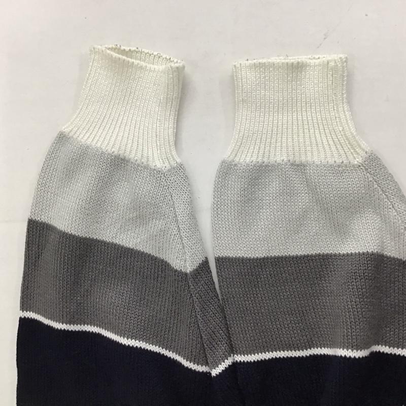 ダンヒル DUNHILL ニット、セーター 長袖 長袖ニットカットソー クルーネック セーター 90S イタリア製 40 ボーダー柄 マルチカラー / マルチカラー / メンズ USED 古着 中古 10131966