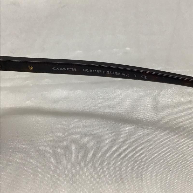 コーチ COACH めがね・サングラス サングラス 500113 HC 8118F ケース付き ロゴ、文字 茶 / ブラウン / レディース USED 古着 中古 10115452
