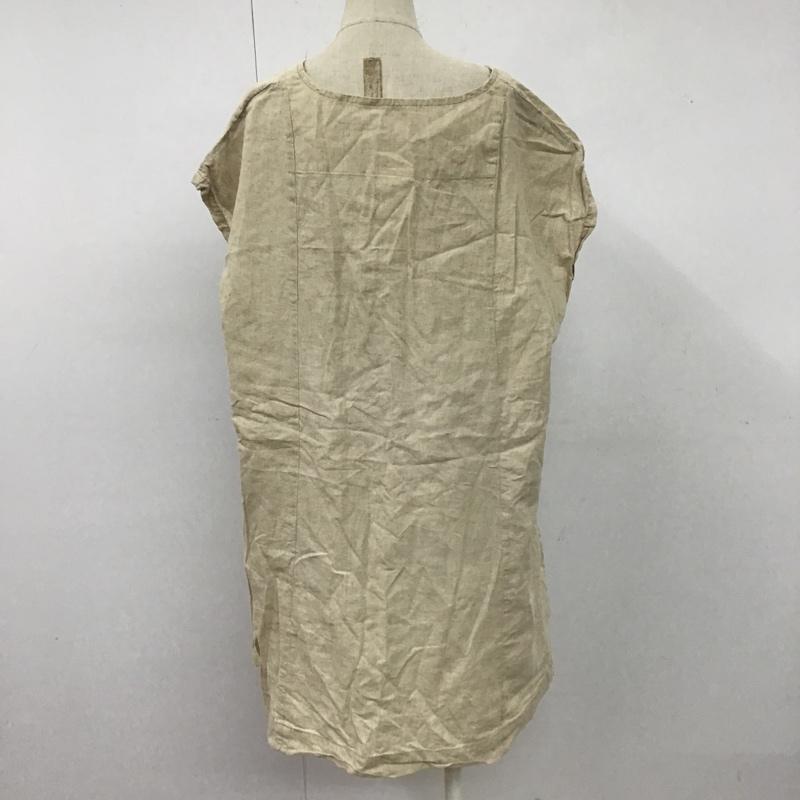 ニコアンド niko and... チュニック 半袖 無地 ベージュ / ベージュ / レディース USED 古着 中古 10106110