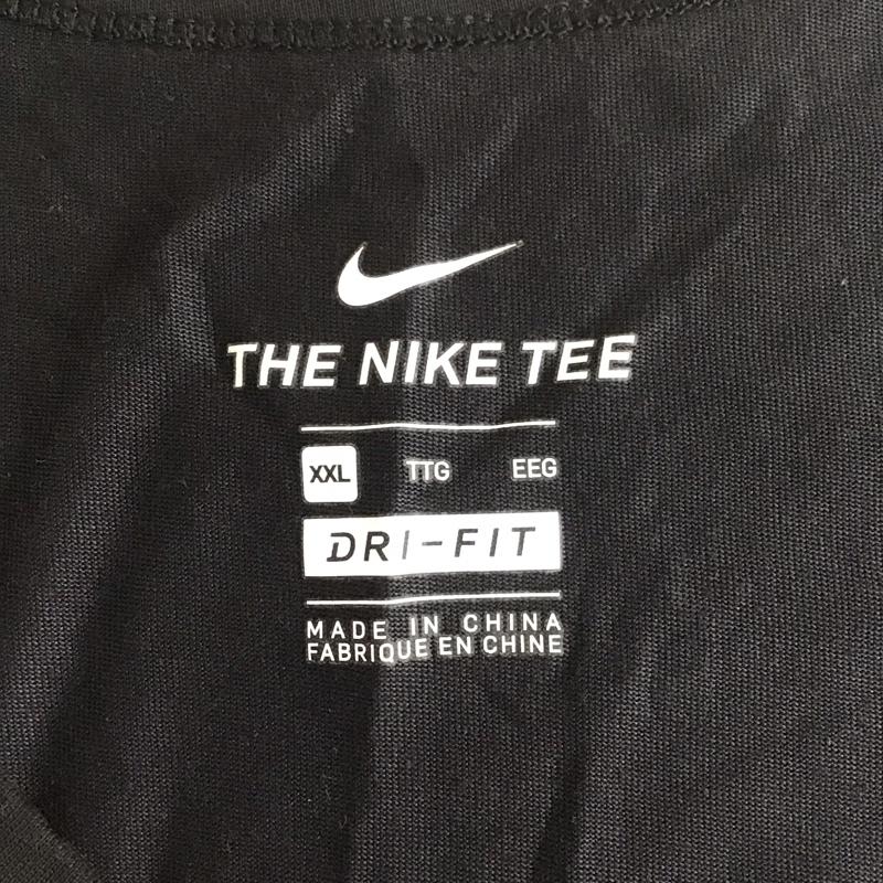 ナイキ NIKE タンクトップ タンクトップ DA1771-010 タンクトップ ノースリーブカットソー スポーツウェア XXL ロゴ、文字 黒 / ブラック / メンズ USED 古着 中古 10110796
