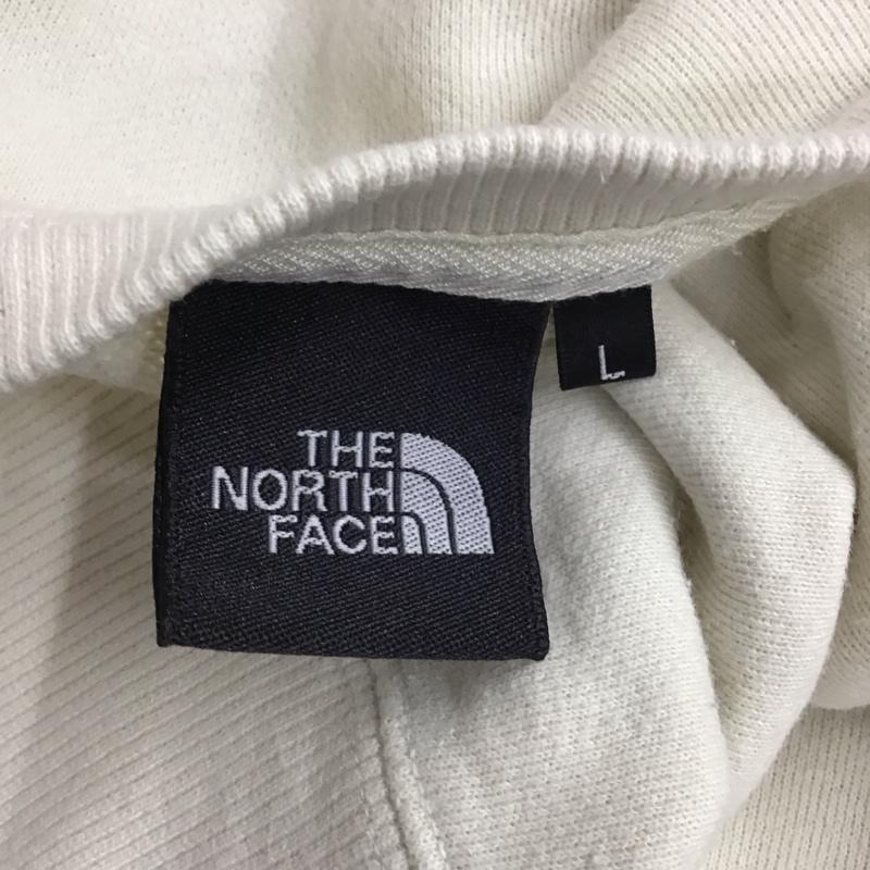 ザノースフェイス THE NORTH FACE トレーナー 長袖 NT61802X 長袖トレーナー スウェット クルーネック リブスウェットカットソー L ロゴ、文字 オフホワイト / オフホワイト /  メンズ USED 古着 中古 10117268