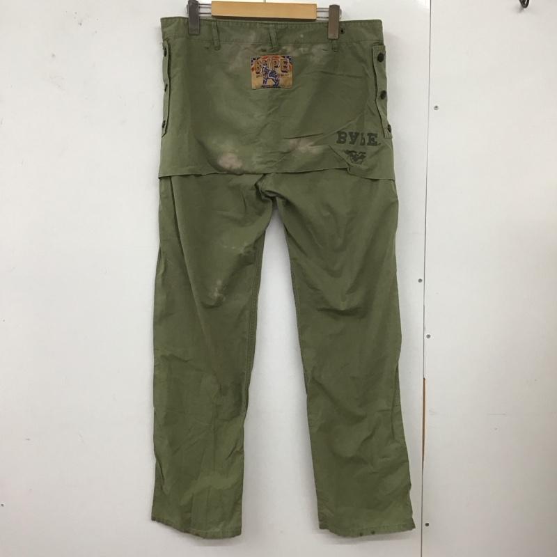 アベイシングエイプ A BATHING APE パンツ ワークパンツ、ペインターパンツ ミリタリーパンツ カジュアルパンツ スリムパンツ L ロゴ、文字 カーキ / カーキ /  メンズ USED 古着 中古 10126826