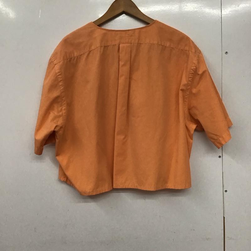 ラルフローレン RALPHLAUREN シャツ、ブラウス 半袖 XL 無地 橙 / オレンジ / レディース USED 古着 中古 10130064