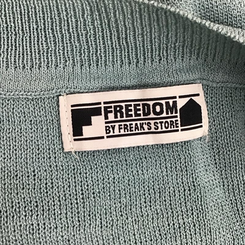フリーダム Freedom ベスト ベスト ニットベスト ノースリーブニット クルーネック FREE 無地 青 / ブルー / レディース USED 古着 中古 10112200