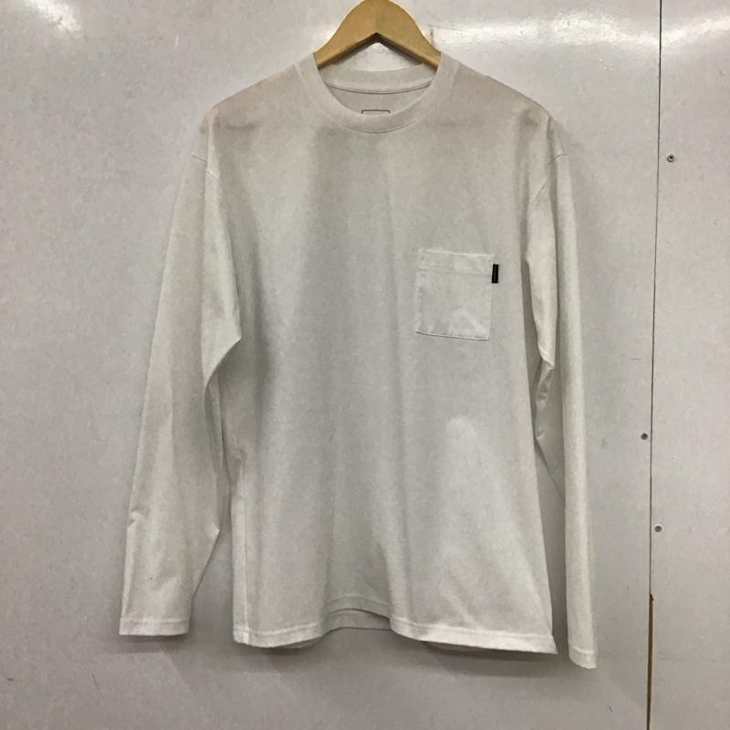 ザノースフェイス THE NORTH FACE カットソー 長袖 nt12341 長袖カットソー プリントTシャツ クルーネックカットソー L 無地 白 / ホワイト / メンズ USED 古着 中古 10136566