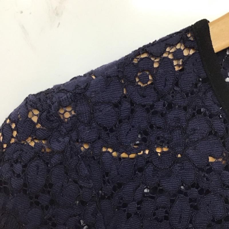 ザラウーマン ZARA WOMAN カットソー 七分袖 XS 無地 紺 / ネイビー / レディース USED 古着 中古 10129319