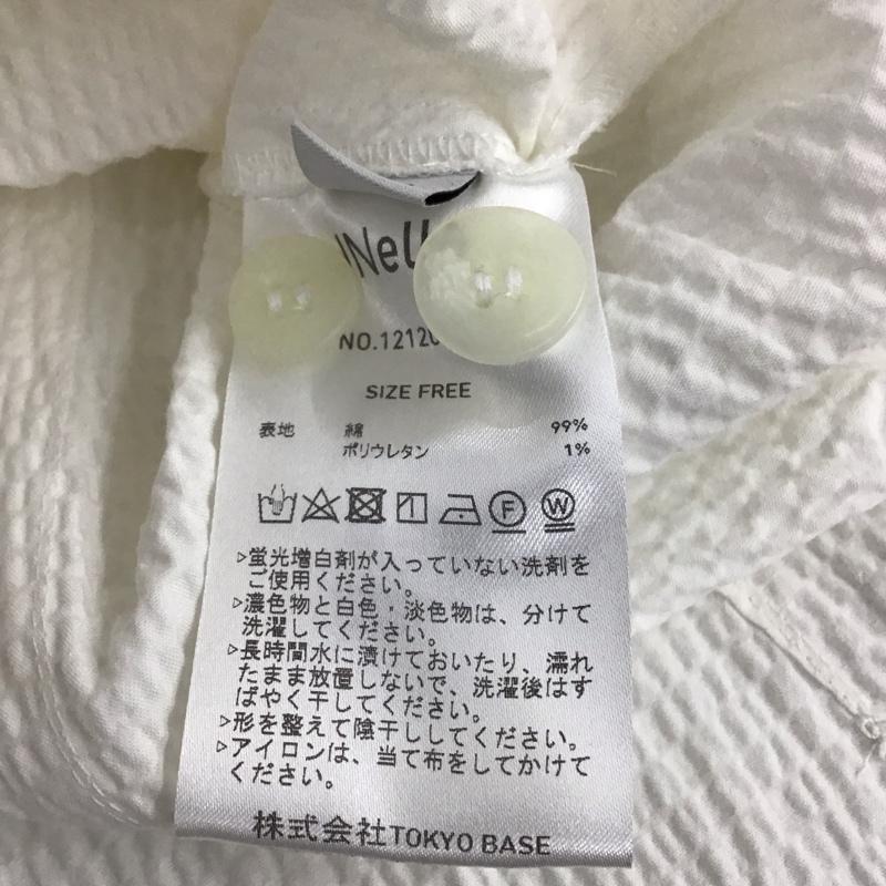 イネラ INella シャツ、ブラウス 長袖 FREE 無地 白 / ホワイト / レディース USED 古着 中古 10138009