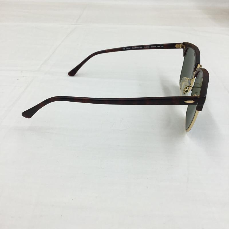 レイバン Ray-Ban めがね・サングラス サングラス RB3016F CLUBMASTER CLASSIC FREE 茶 / ブラウン / X 金 / ゴールド / メンズ USED 古着 中古 10138992