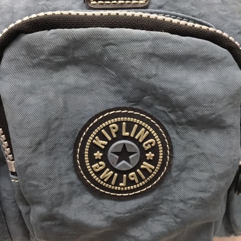 キプリング kipling トートバッグ トートバッグ ゴリラ ロゴ、文字 青 / ブルー / X 黒 / ブラック / レディース USED 古着 中古 10118682