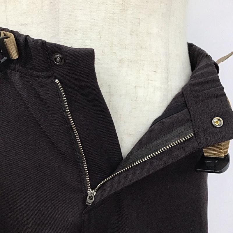グラミチ GRAMICCI パンツ ワークパンツ、ペインターパンツ GMP4-F1007 Gramicci別注 WOOLLIKEDARTPANT ワイドパンツ S 無地 茶 / ブラウン /  メンズ USED 古着 中古 10122782