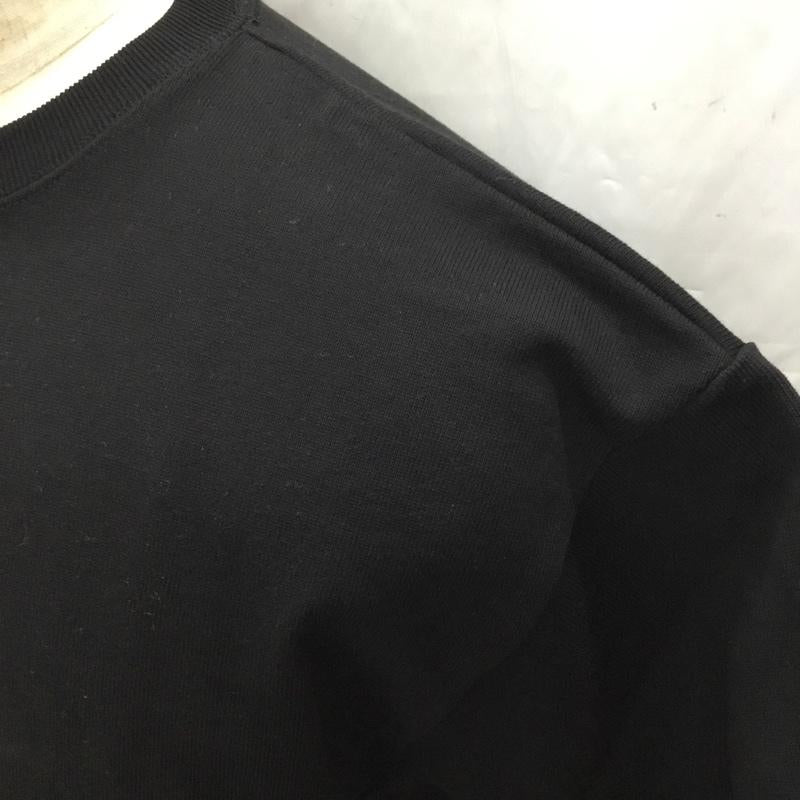 エフエイティー FAT Tシャツ 半袖 半袖カットソー 無地Tシャツ クルーネックカットソー 無地 黒 / ブラック / メンズ USED 古着 中古 10106469